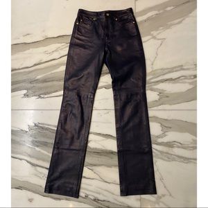 Ralph Lauren Purple Label Leather Pants